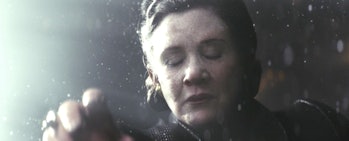 Leia in the vacuum of space in 'The Last Jedi'.