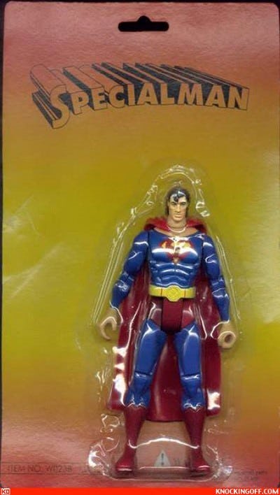 bootleg superhero toys