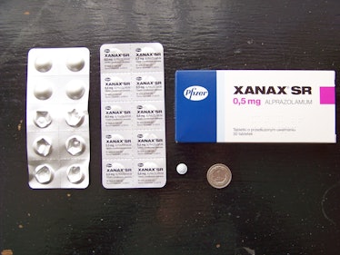 Opakowanie oraz tabletka Xanax SR 0,5