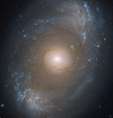 A spiral galaxy powered by a black hole.
