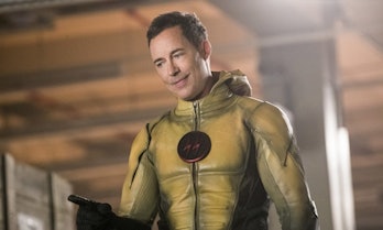 Reverse-Flash survived somehow and for some reason wears a Wells face again.