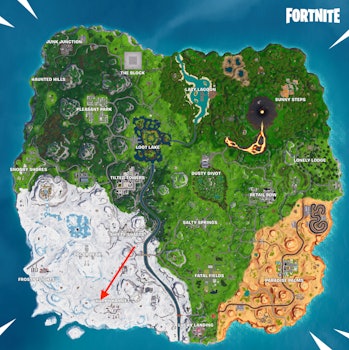 Happy Hamlet Fortnite Location Fortnite Race Track In Happy Hamlet Location To Complete A Baller Lap