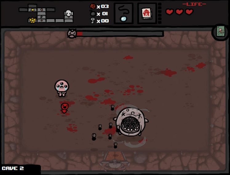 'The Binding of Isaac' scene with a lot of blood