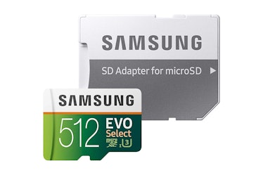 Samsung 512GB 100MB/s (U3) MicroSD Evo Select Memory Card with Adapter (MB-ME512GA/AM)