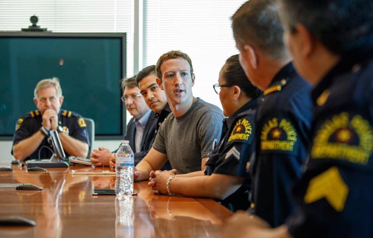 This is not Zuck in court on Tuesday. He was also in Dallas on his mission to meet with people in al...