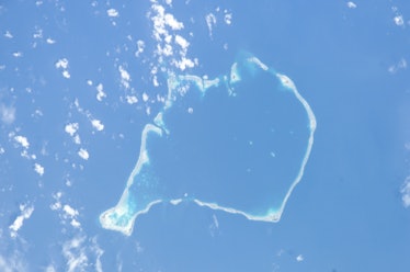 Funafuti (Tuvalu) from space