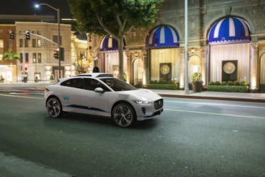 The Jaguar iPace with Waymo self-driving technology was revealed on Tuesday, March 27, 2018 at the N...