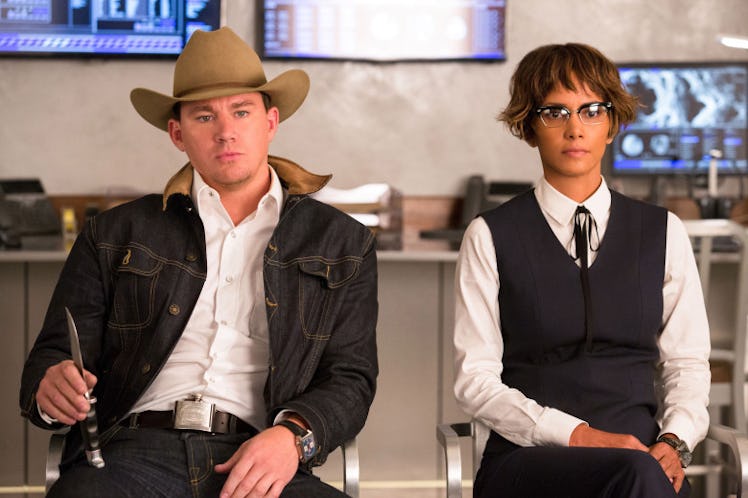 Channing Tatum as Tequila alongside Halle Berry's Ginger Ale.