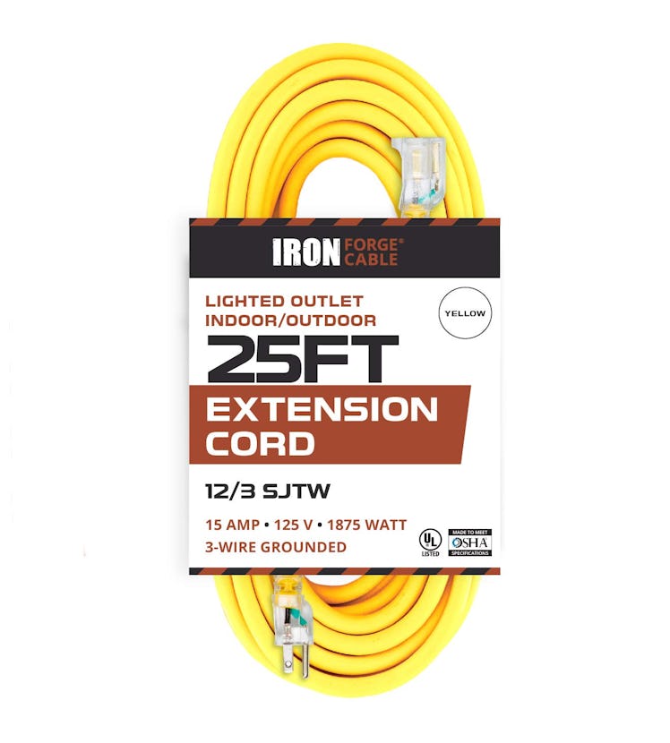 Iron Forge Cable Lighted Outdoor Extension Cord