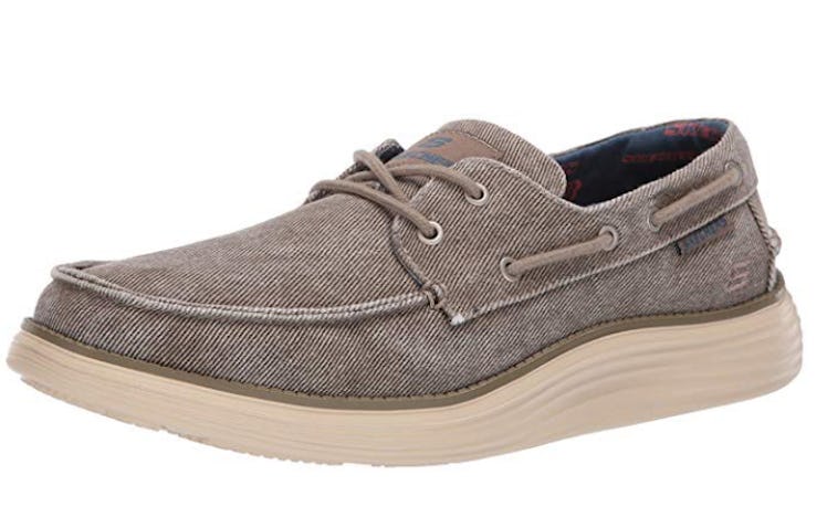 Skechers Men's Status 2.0-Lorano Moc Toe Canvas Deck Shoe Oxford