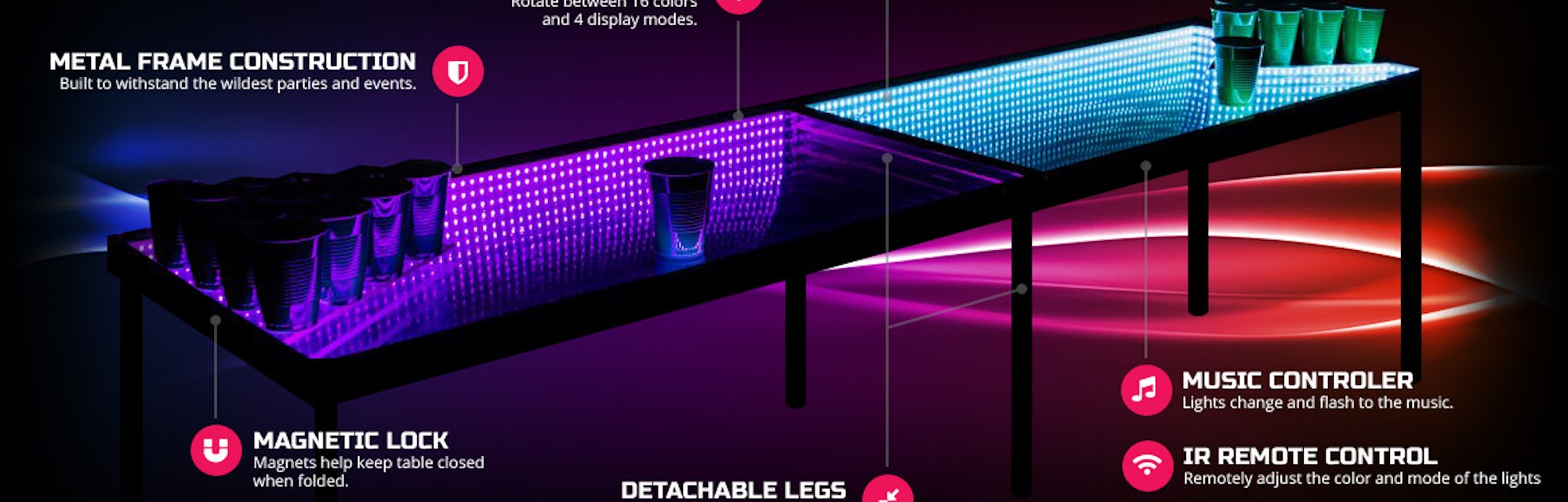 This Ridiculous Light Up Beer Pong Table Is Ridiculous And Amazing This Ridiculous Light Up Beer Pong Table Is Ridiculous And Amazing