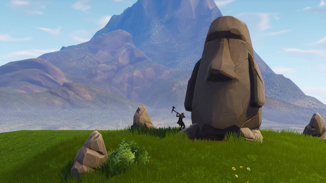 Stone Face Challenge Fortnite Fortnite Search Stone Heads Location Map And Video For Week 6 Challenge