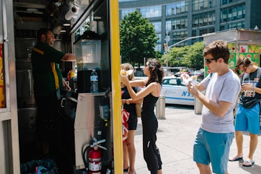 Food trucks are fun, but eating while standing can be less enjoyable.