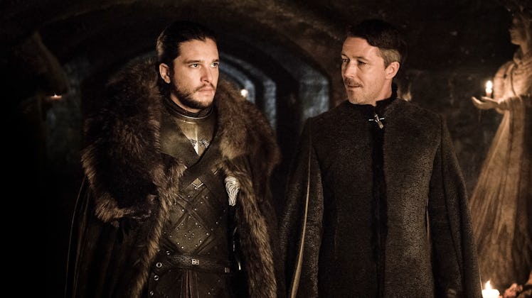 Kit Harington and Aiden Gillen in 'Game of Thrones' Season 7 episode 2, 'Stormborn' 