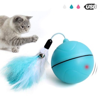 Smart Interactive Cat Toys - Automatic 360 Degree Self Rotating Ball