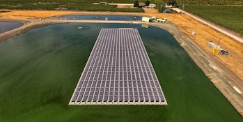 Floating solar array in Kelseyville, Califronia from Ciel & Terre