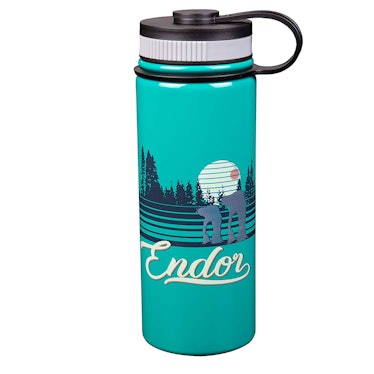 Star Wars Stainless Steel Water Bottle - Fun Retro Endor Design - Vacuum Insulated - 18 oz