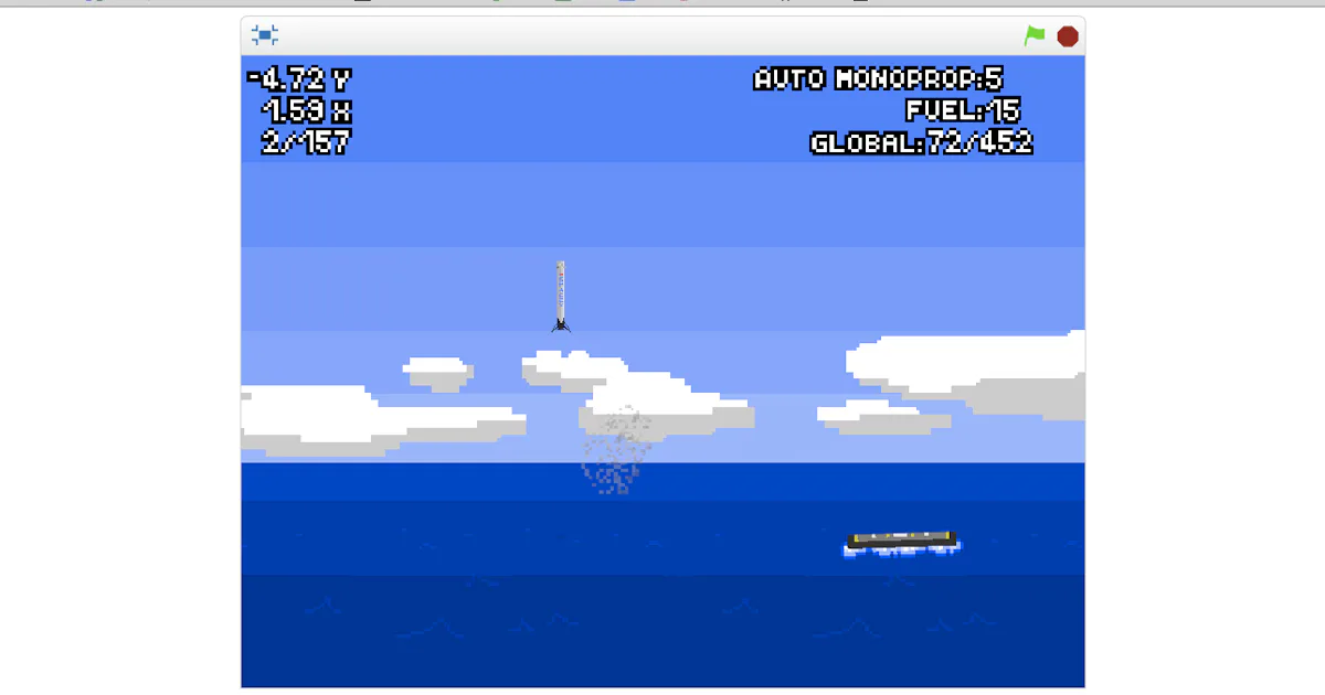 Try to Land a SpaceX Falcon 9 Rocket in This Old-School Video Game