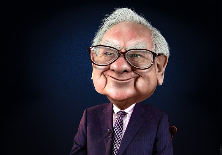 Warren Buffett caricature