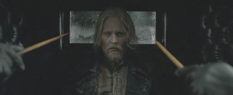 Johnny Depp as Gellert Grindelwald in 'Fantastic Beasts: The Crimes of Grindelwald'.