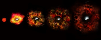 NASA Hubble black hole supernova