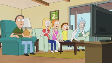 'Rick and Morty' watching TV