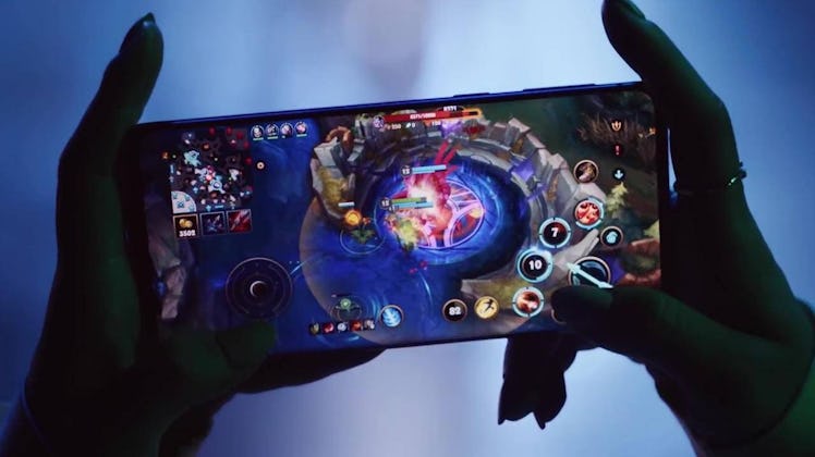 League of Legends Wild Rift game on a mobile phone screen