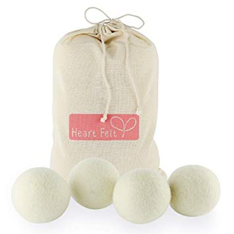 Heart Felt Wool Dry Balls - 4 Pack