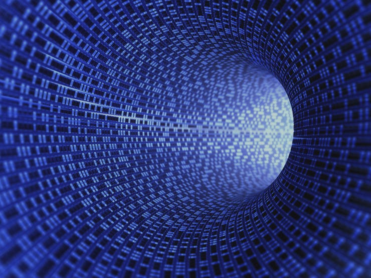 A visual art design depicting indistinguishable photons
