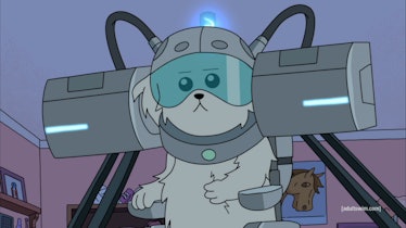 Snuffles in 'Rick and Morty'.