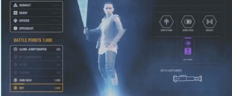 Rey's Lightsaber might also be blue, but that hilt is definitely not the Skywalker saber.