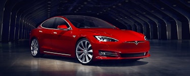 A Tesla Model S.