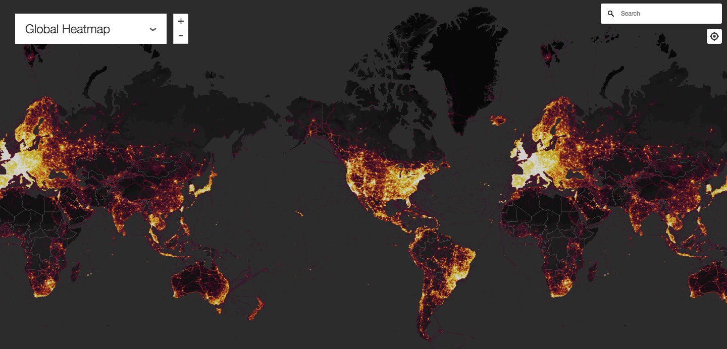strava global heat map Strava S Fitness Tracker Global Heat Map Reveals Military Secrets