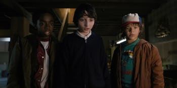 An insert with geeky boys from 'Stranger Things.'