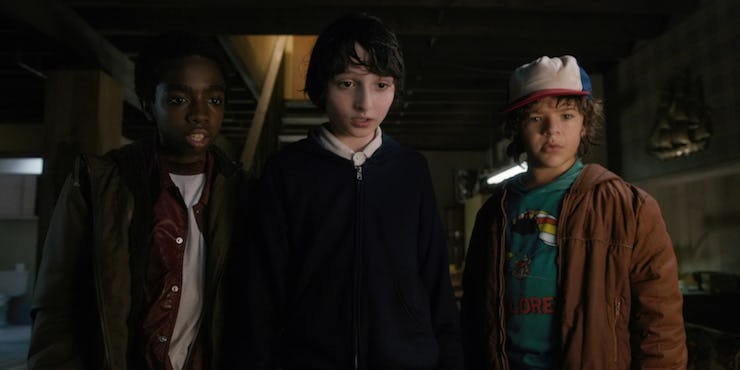 An insert with geeky boys from 'Stranger Things.'