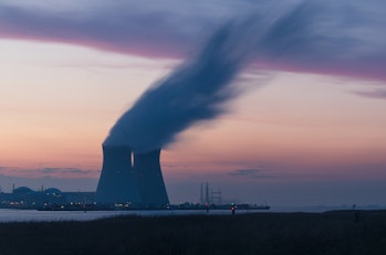 A nuclear power station.