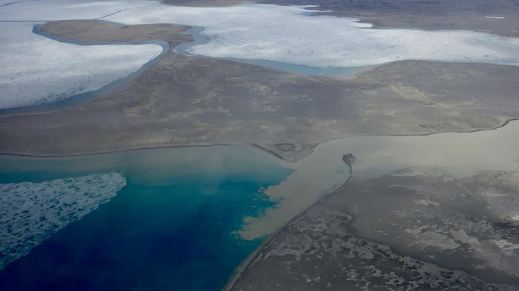 The researchers examined the watershed of Lake Hazen, an Arctic lake in Canada that's fed by several...