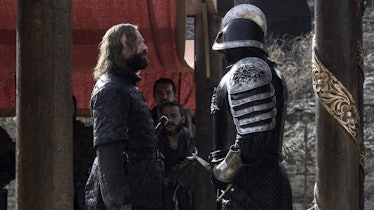 The Hound (Rory McCann) and The Mountain (Hafþór Júlíus Björnsson) in 'Game of Thrones' Season 6