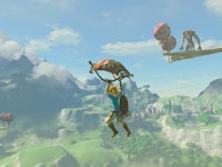 A screenshot from The Legend of Zelda with the Master Trail