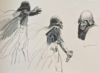 McQuarrie's previously unpublished concept sketches for Darth Vader.