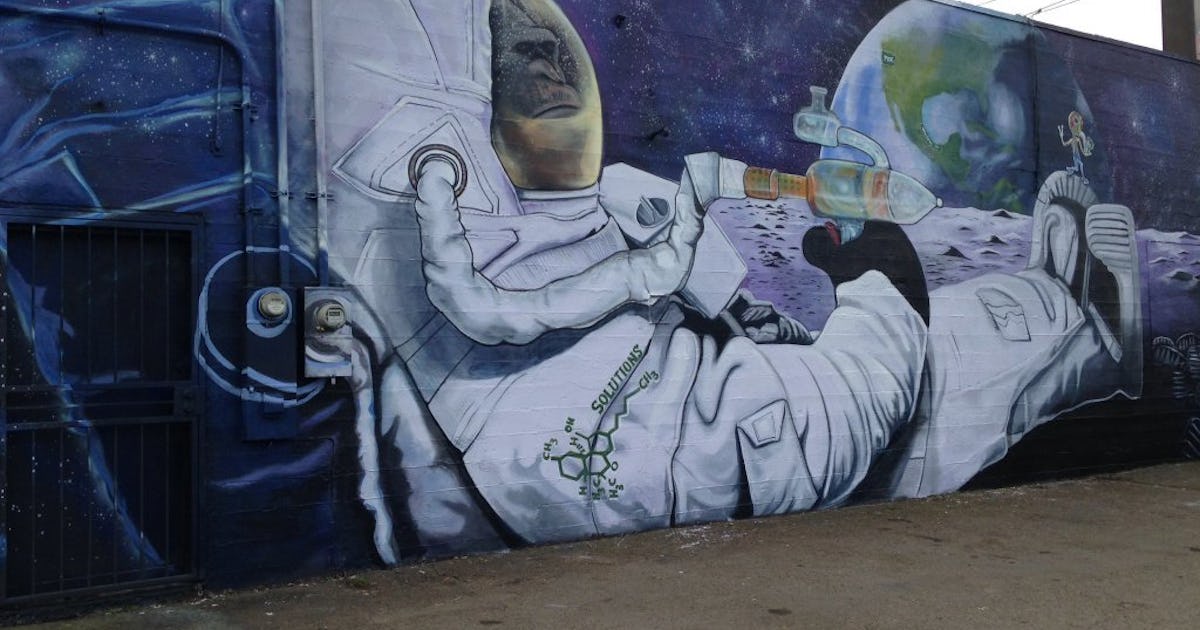 How a Pot Smoking Moon Monkey Mural Got a Portland Weed Dispensary in a Jam