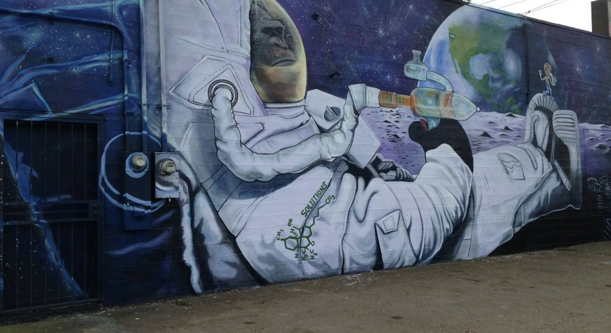 How A Pot Smoking Moon Monkey Mural Got A Portland Weed Dispensary