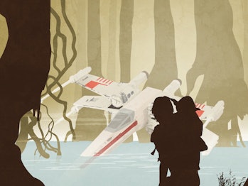 Star Wars poster luke skywalker yoda