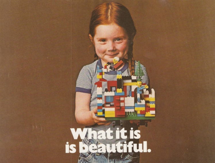 This Lego ad from the early '80s puts the focus on creative learning.