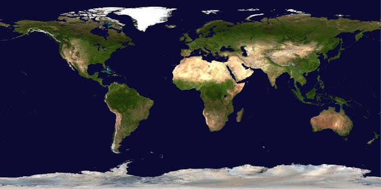 world satellite map