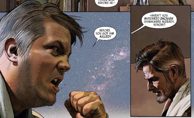 Owen Lars tells Ben Kenobi where to stick his lightsaber. (Marvel Comics, 2016)