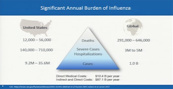 Burden of flu.