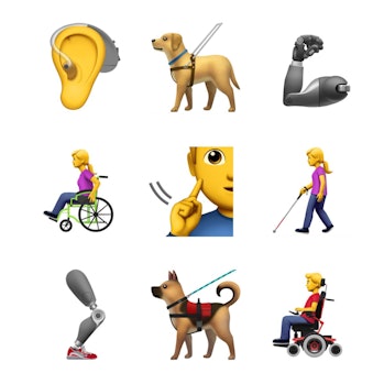 Accessibility emojis