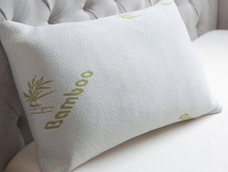 bamboo memory foam pillow, sleep, health, pillows, bed, body