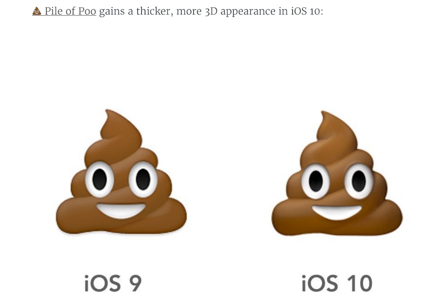 Apple's iOS10 update has ruined emoji.
